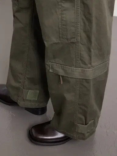 Human Made Cotton Wide-Leg Pants Trousers - Men | Thumbnail 5 Human Made Cotton Wide-Leg Pants Trousers - Men | Thumbnail 5