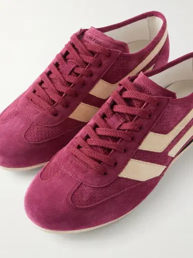 Tom Ford Brook Perforated Suede Sneakers - Men | Thumbnail 5