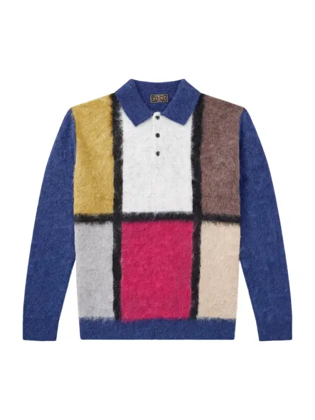 Colour-Block Polo Sweater - Men