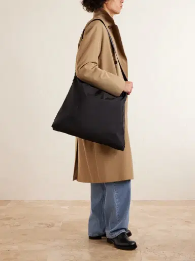 A.P.C. Webbing-Trimmed Logo-Print Shell Messenger Bag - Men | Thumbnail 2