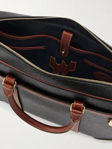 Mulberry Heritage Leather-Trimmed Scotchgrain Briefcase - Men | Thumbnail 6 Mulberry Heritage Leather-Trimmed Scotchgrain Briefcase - Men | Thumbnail 6
