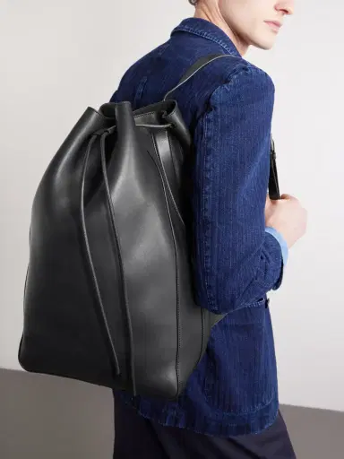 Tom Ford T Line Leather Drawstring Backpack - Men | Thumbnail 3