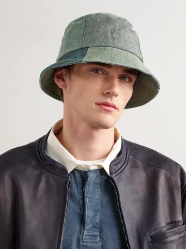 MANAAKI Patchwork Denim Bucket Hat - Men | Thumbnail 2