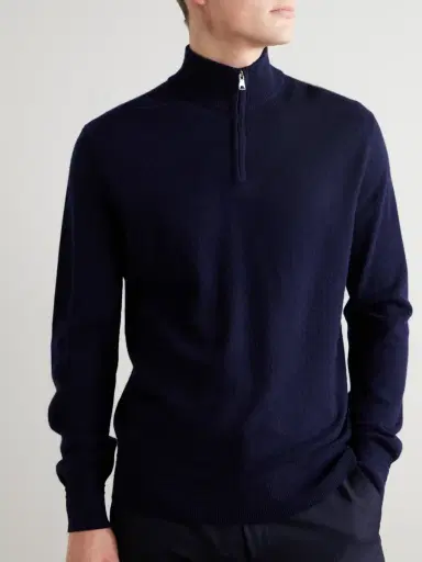 MR P. James Cashmere Half-Zip Sweater - Men | Thumbnail 3 MR P. James Cashmere Half-Zip Sweater - Men | Thumbnail 3