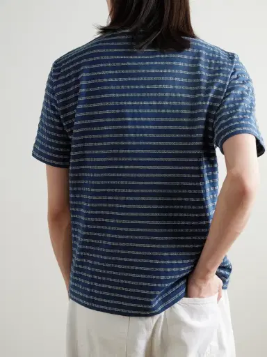 Beams Plus Striped Cotton T-Shirt - Men | Thumbnail 3 Beams Plus Striped Cotton T-Shirt - Men | Thumbnail 3