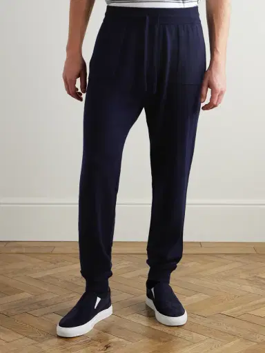 MR P. Tapered Wool and Cashmere-Blend Sweatpants - Men | Thumbnail 3