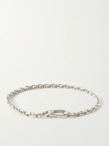 Mikia Sterling Silver Sapphire Chain Bracelet - Men | Thumbnail 3 Mikia Sterling Silver Sapphire Chain Bracelet - Men | Thumbnail 3