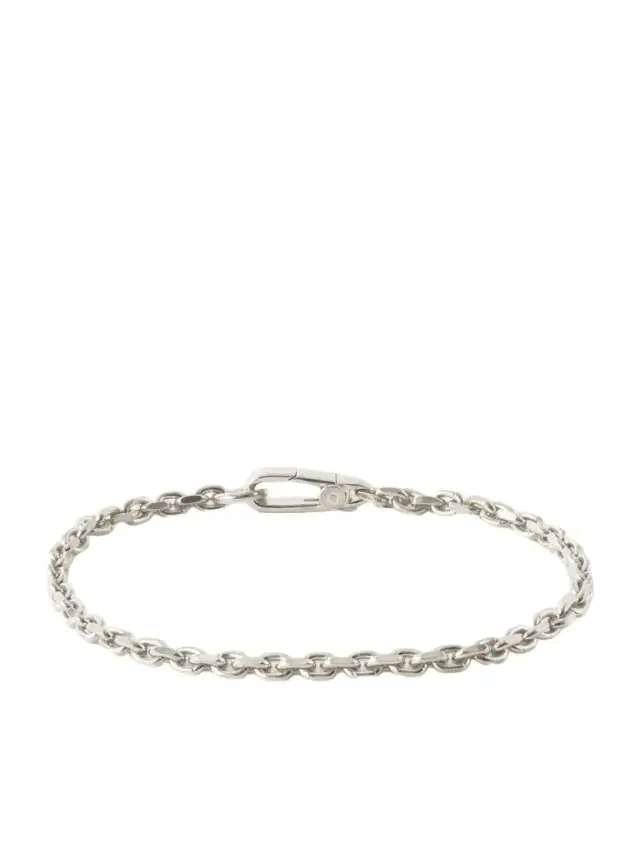 Mikia Sterling Silver Sapphire Chain Bracelet - Men
