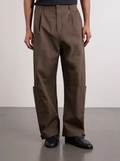 Amomento Cotton-Blend Wide-Leg Trousers - Men | Thumbnail 3 Amomento Cotton-Blend Wide-Leg Trousers - Men | Thumbnail 3