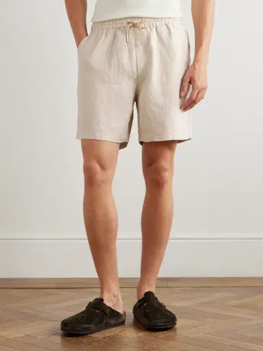 NN07 Gregor 1454 Straight-Leg Linen Drawstring Shorts - Men | Thumbnail 3 NN07 Gregor 1454 Straight-Leg Linen Drawstring Shorts - Men | Thumbnail 3