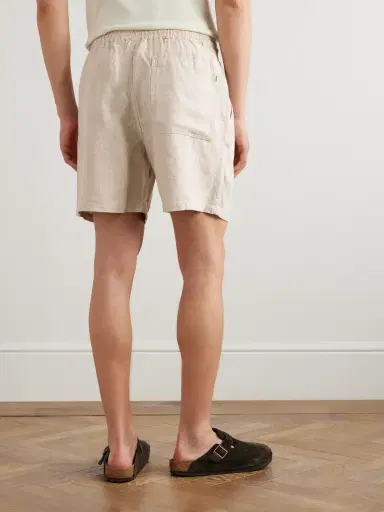 NN07 Gregor 1454 Straight-Leg Linen Drawstring Shorts - Men | Thumbnail 4 NN07 Gregor 1454 Straight-Leg Linen Drawstring Shorts - Men | Thumbnail 4