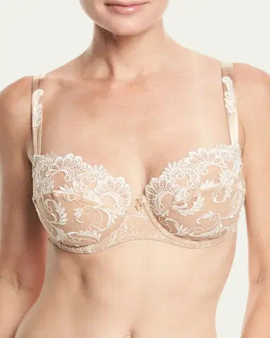 Lise Charmel Charming Guipure Lace Demi-Cup Bra | Thumbnail 4 Lise Charmel Charming Guipure Lace Demi-Cup Bra | Thumbnail 4