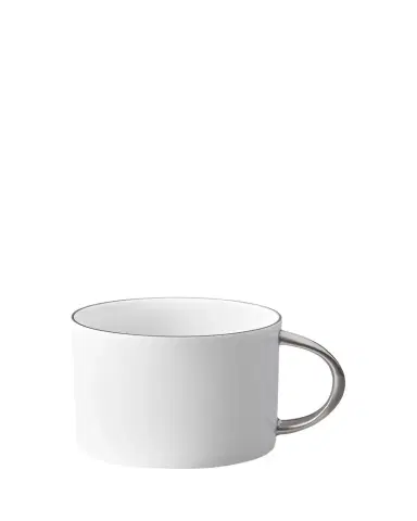 L'Objet Corde Tea Cup, White/Silver | Thumbnail 1