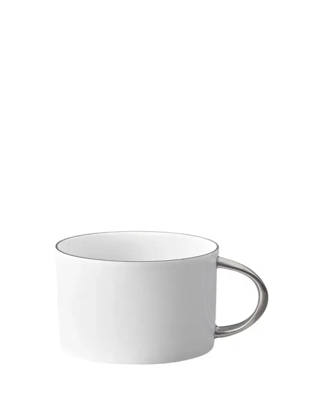 L'Objet Corde Tea Cup, White/Silver