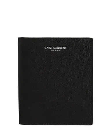 Saint Laurent Men's YSL Pebbled Leather Wallet | Thumbnail 1