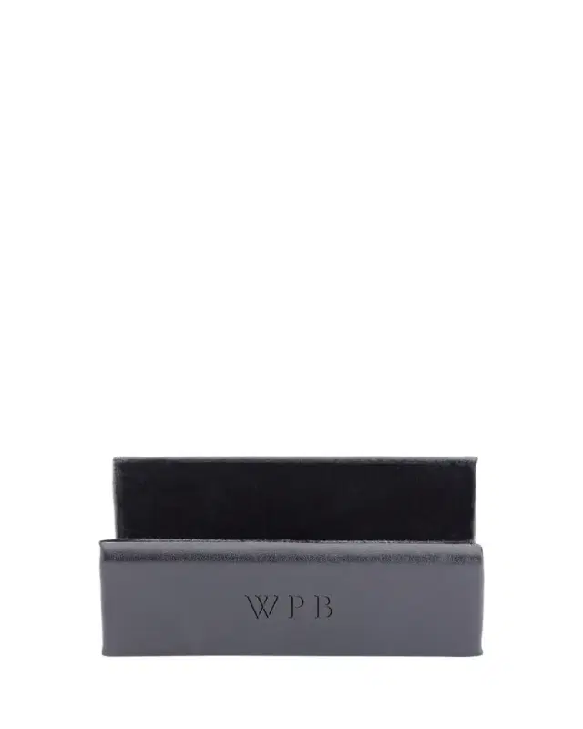 ROYCE New York Personalized Leather Business Card Display Holder