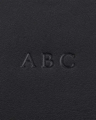ROYCE New York Pebbled Leather Pencil Case, Personalized | Thumbnail 2