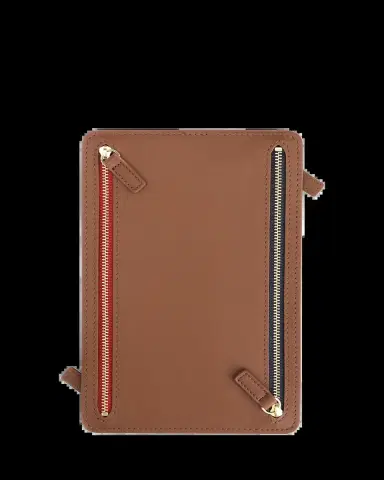 ROYCE New York Monogrammed Leather RFID Blocking Foup Zip Travel Organizer, Personalized | Thumbnail 2