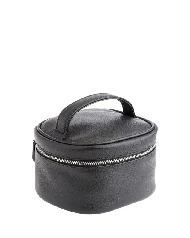 ROYCE New York Personalized Leather Compact Cosmetic Bag