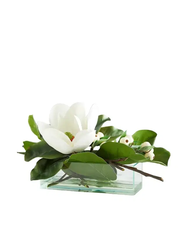 John-Richard Collection Figs and Magnolia Faux-Floral Arrangement