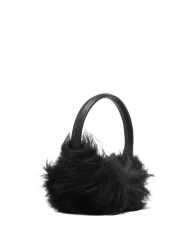 Yves Salomon Thick Leather & Cashmere Earmuffs | Thumbnail 1