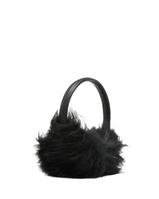 Yves Salomon Thick Leather & Cashmere Earmuffs