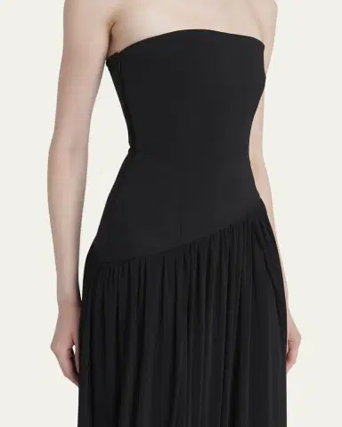 Ferragamo Strapless Drop-Waist Bubble Evening Gown | Thumbnail 5