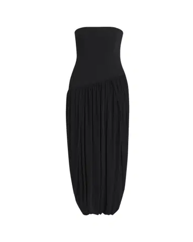Ferragamo Strapless Drop-Waist Bubble Evening Gown | Thumbnail 1