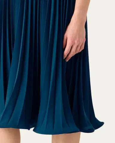 Akris punto Plisse Crepe Sleeveless Halter Midi Dress | Thumbnail 5 Akris punto Plisse Crepe Sleeveless Halter Midi Dress | Thumbnail 5