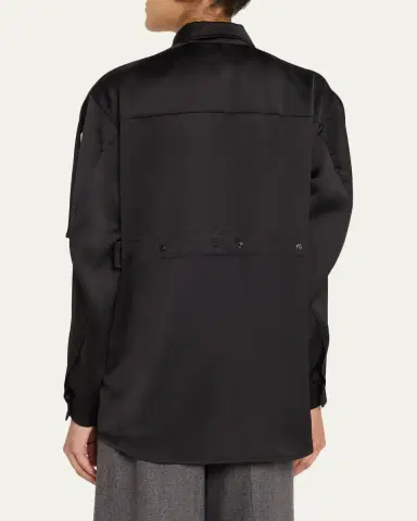 Moncler x EE72 by Edward Enninful Satin Shirt | Thumbnail 3