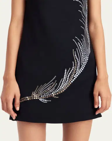 16Arlington Ayre Embellished Feather Mini Dress | Thumbnail 6