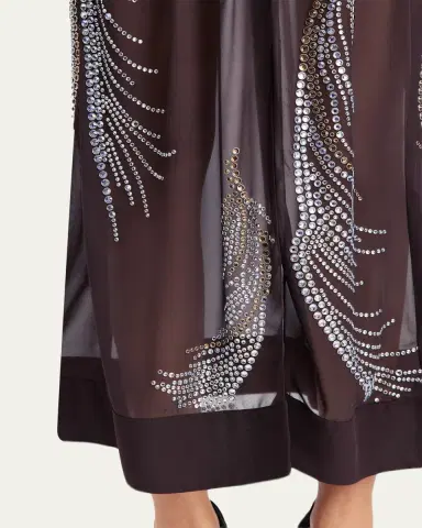 16Arlington Silas Embellished Feather Midi Dress | Thumbnail 6 16Arlington Silas Embellished Feather Midi Dress | Thumbnail 6