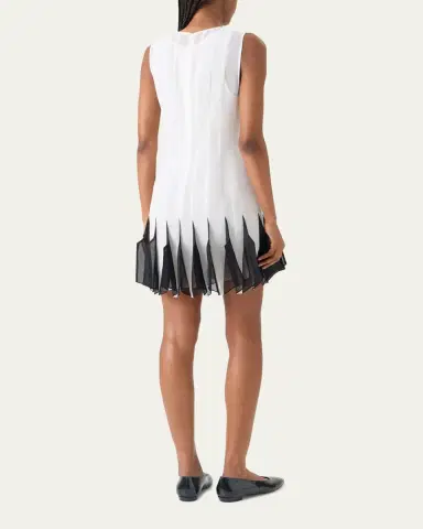 Akris Seamed Silk Organza Sleeveless Mini Dress | Thumbnail 3