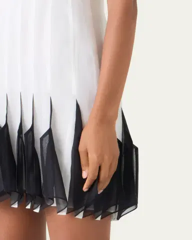 Akris Seamed Silk Organza Sleeveless Mini Dress | Thumbnail 5