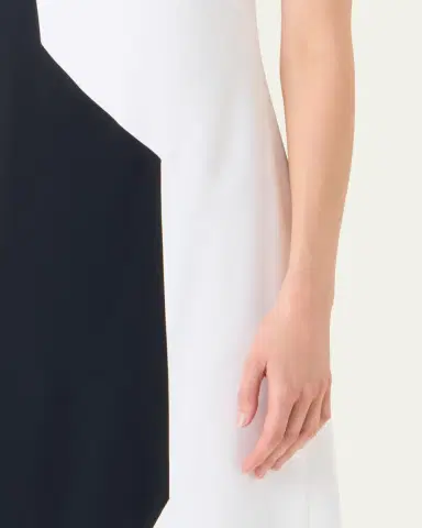 Akris High Plains Patchwork Crepe One-Shoulder Midi Dress | Thumbnail 5 Akris High Plains Patchwork Crepe One-Shoulder Midi Dress | Thumbnail 5