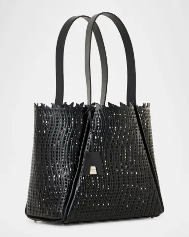 Akris Alex Medium Cutout Leather Tote Bag | Thumbnail 4 Akris Alex Medium Cutout Leather Tote Bag | Thumbnail 4