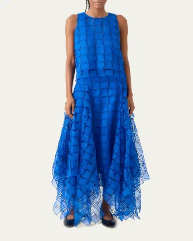 Akris Embroidered Organza Maxi Handkerchief Skirt | Thumbnail 2 Akris Embroidered Organza Maxi Handkerchief Skirt | Thumbnail 2