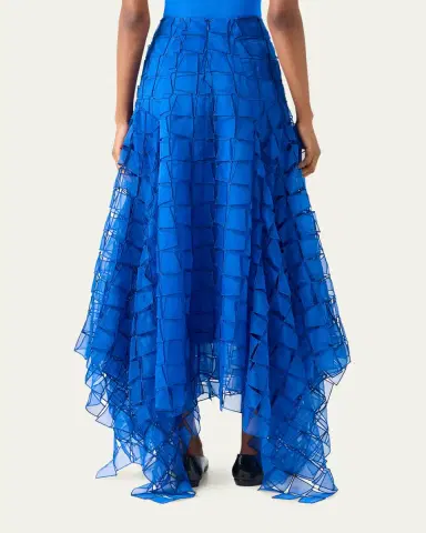 Akris Embroidered Organza Maxi Handkerchief Skirt | Thumbnail 3 Akris Embroidered Organza Maxi Handkerchief Skirt | Thumbnail 3