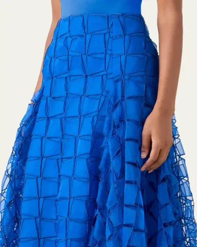 Akris Embroidered Organza Maxi Handkerchief Skirt | Thumbnail 5 Akris Embroidered Organza Maxi Handkerchief Skirt | Thumbnail 5