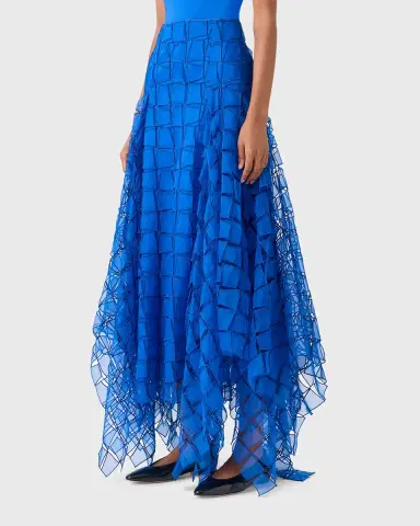 Akris Embroidered Organza Maxi Handkerchief Skirt | Thumbnail 8 Akris Embroidered Organza Maxi Handkerchief Skirt | Thumbnail 8