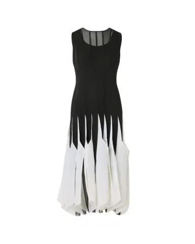 Akris Sleeveless Panama Silk Organza Seamed Midi Dress | Thumbnail 1 Akris Sleeveless Panama Silk Organza Seamed Midi Dress | Thumbnail 1