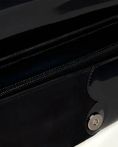 Akris Anouk Small Leather & Suede Trapezoid Clutch Bag | Thumbnail 3 Akris Anouk Small Leather & Suede Trapezoid Clutch Bag | Thumbnail 3