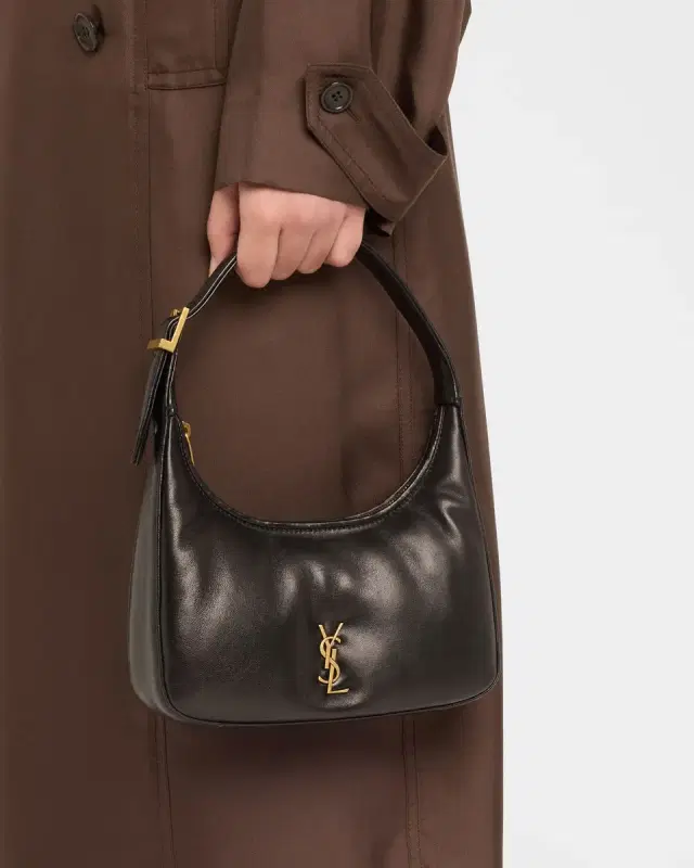 Calypso Mini YSL Shoulder Bag in Plunged Lambskin