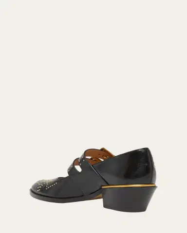 Chloé Susan Studded Leather Mary Janes | Thumbnail 2