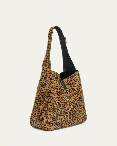 Saint Laurent Le 5 A 7 Large Animal-Print Calf Hair Shoulder Bag | Thumbnail 3 Saint Laurent Le 5 A 7 Large Animal-Print Calf Hair Shoulder Bag | Thumbnail 3
