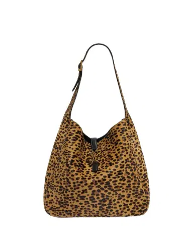 Saint Laurent Le 5 A 7 Large Animal-Print Calf Hair Shoulder Bag | Thumbnail 1 Saint Laurent Le 5 A 7 Large Animal-Print Calf Hair Shoulder Bag | Thumbnail 1