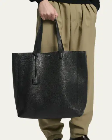 Saint Laurent Men's Large Leather Shopper Bag | Thumbnail 2 Saint Laurent Men's Large Leather Shopper Bag | Thumbnail 2