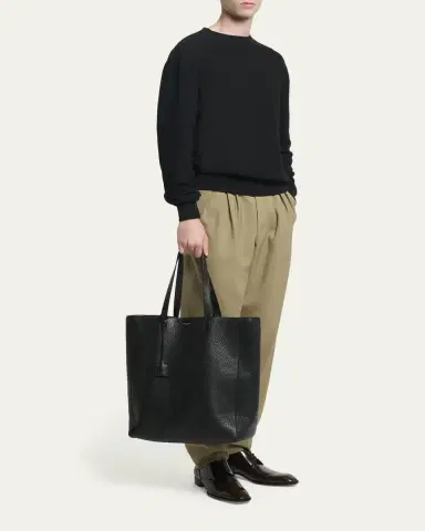 Saint Laurent Men's Large Leather Shopper Bag | Thumbnail 5 Saint Laurent Men's Large Leather Shopper Bag | Thumbnail 5