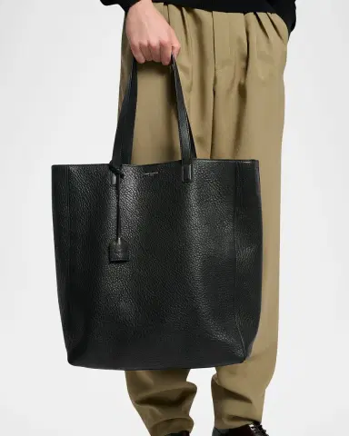 Saint Laurent Men's Large Leather Shopper Bag | Thumbnail 6 Saint Laurent Men's Large Leather Shopper Bag | Thumbnail 6