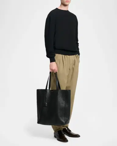 Saint Laurent Men's Large Leather Shopper Bag | Thumbnail 9 Saint Laurent Men's Large Leather Shopper Bag | Thumbnail 9